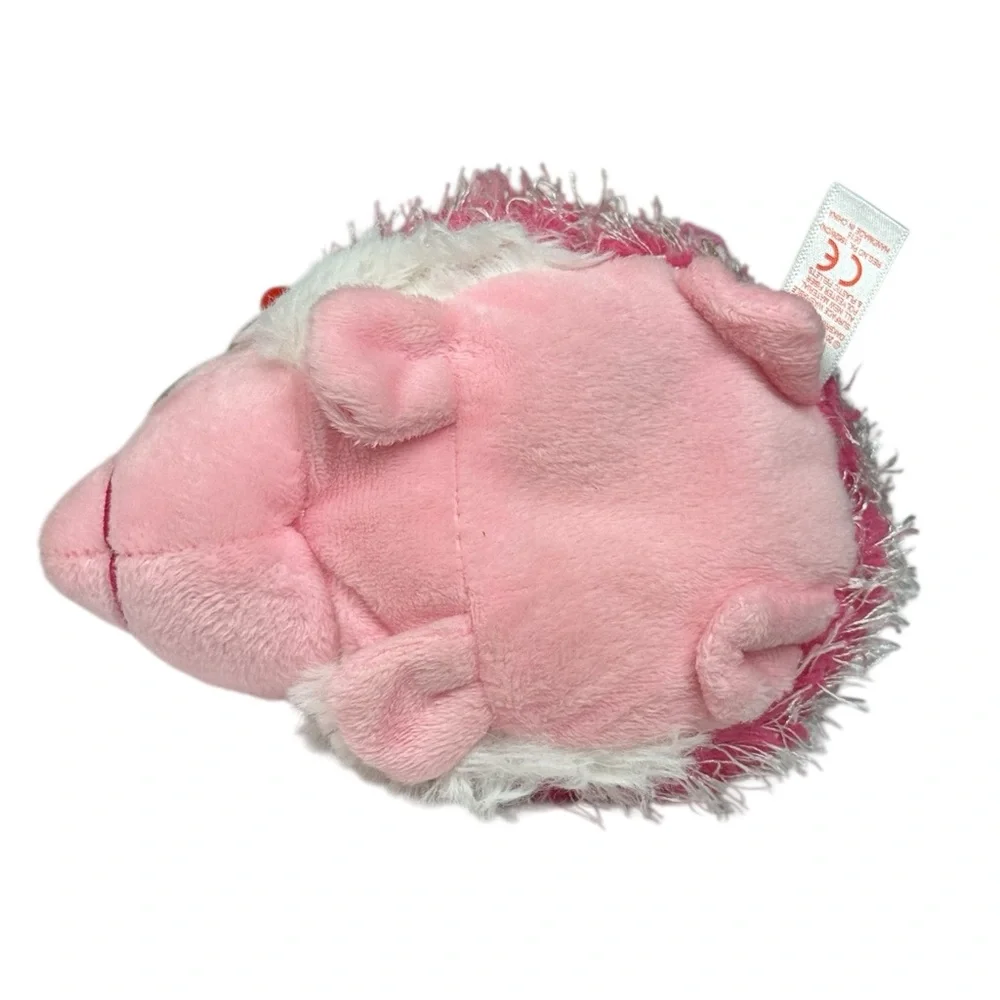 TY Beanie Baby MRS. PRICKLY the Pink Hedgehog 6 inch Stuffed Animal Glitter Eyes